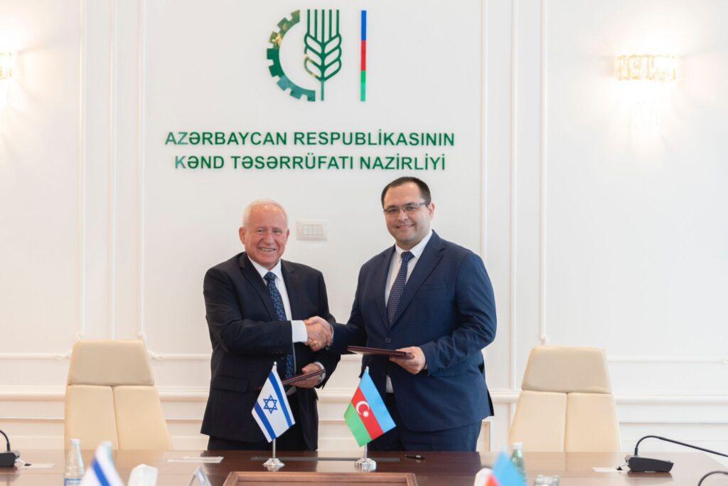 חתימה על הצהרת כוונות מול שר החקלאות של אזרבייגן_קרדיט משרד החקלאות