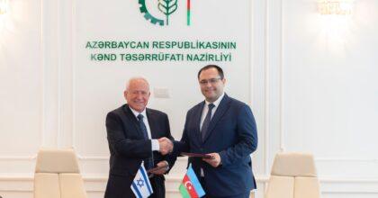 חתימה על הצהרת כוונות מול שר החקלאות של אזרבייגן_קרדיט משרד החקלאות