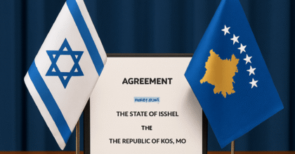 דגל ישראל וקוסובו