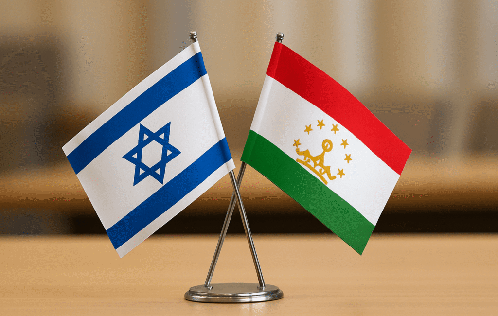 דגל ישראל וטג'יקיסטן